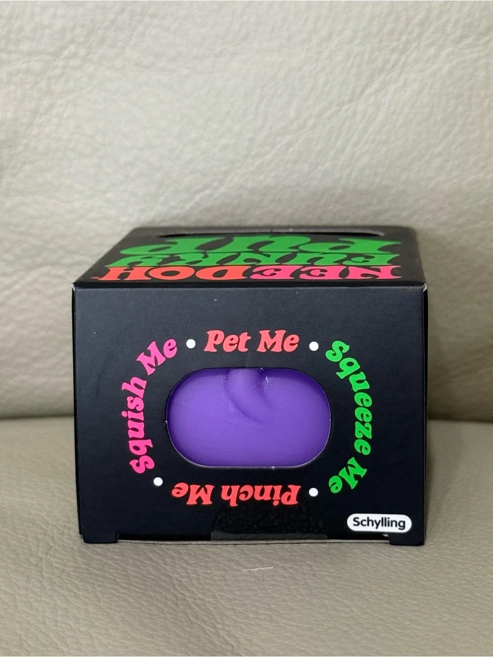 New NEEDOH Funky Pup Puppy DOG Nee Doh Stress Ball SQUISHY Fidget Toy PURPLE